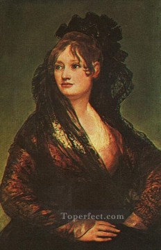 フランシスコ・ゴヤ Painting - ドナ・イザベル・コボス・デ・ポルセルの肖像画フランシスコ・ゴヤ